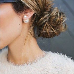 Jewelry - Faux Pearl Earrings 2 sided Jewelry - Faux Pearl Earrings 2 sided